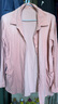 皮爾卡丹媽媽裝純棉長(cháng)袖襯衫女中長(cháng)款25年寬松洋氣襯衣開(kāi)衫外套女 皮粉色 2XL 125-140 曬單實(shí)拍圖