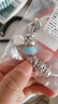 潘多拉（PANDORA）啞光藍穆拉諾玻璃串飾藍色飾品配件diy串珠七夕情人節(jié)禮物送女友 玫瑰金色 均碼 曬單實拍圖