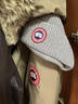 加拿大鵝（Canada Goose）男女同款北極圓盤(pán)羅紋托克帽毛線(xiàn)帽 5026M 115 花灰色 均碼 曬單實(shí)拍圖