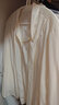 太平鳥(niǎo)女裝秋季簡(jiǎn)約系帶襯衫A1CAD3312 米白 M 曬單實(shí)拍圖