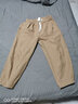 QGF工裝休閑褲女夏季日系慵懶墜感顯瘦七分短褲山本風(fēng)穿搭蘿卜褲子女 卡其色 XL 曬單實(shí)拍圖
