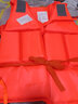 蒙拓嘉 救生衣釣魚(yú)船用便攜式浮力背心游泳衣戶(hù)外應急救災抗洪救生口哨 紅色 成人款 曬單實(shí)拍圖
