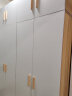 森普顿 衣柜卧室平开门衣柜实木组合现代简易简约板式家用柜子收纳衣橱 四门衣柜+顶柜（160*50*220cm） 实拍图