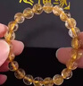 GIOIO巴西水晶金發(fā)晶手鏈女金鈦晶手串男黃發(fā)晶黃水晶石轉(zhuǎn)運送生日禮物 金鈦晶6mm 曬單實拍圖