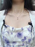 Vana皇冠銀珍珠項鏈女士吊墜鎖骨七夕情人節禮物送女朋友老婆 皇冠項鏈正圓大珍珠 曬單實(shí)拍圖