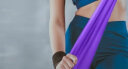 杜威克 弹力带 瑜伽拉力绳男女健身阻力带运动拉伸力量伸展带 紫色18磅 实拍图