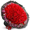 幽客玉品鲜花速递红玫瑰花束表白求婚送女友老婆生日礼物全国同城配送 99朵红玫瑰花束——永恒的爱 实拍图