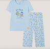 SCHIESSER KINDER兒童童裝男童莫代爾足球少年短袖七分褲睡衣家居服套裝EB/22477H 淺藍 130 曬單實拍圖