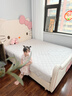 柏裕居凱蒂貓兒童床女孩公主床臥室奶油單人床兒童房小床帶液壓儲物空間 生態(tài)牛皮+1柜+20cm棕彈簧墊 150*200cm液壓儲物+三抽 曬單實(shí)拍圖