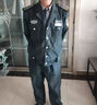 艾買(mǎi)保安工作服套裝男春秋裝2011款物業(yè)保安制服新式保安服裝全套 新式夾克+灰長(cháng)襯+標志 XL (175) 曬單實(shí)拍圖