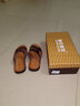 尊尼威龍涼鞋男款夏季外穿男士涼鞋休閑兩用沙灘鞋男皮涼拖鞋男鞋 棕色 39 曬單實(shí)拍圖