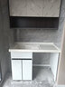氫哈精品定制不銹鋼陽(yáng)臺(tái)洗手盆洗衣機(jī)伴侶池一體柜臺(tái)盆柜組合帶搓板 定制切角加寬上門(mén)安裝 曬單實(shí)拍圖