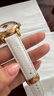 潮熙真皮表帶適用天梭T050女表帶1853韻馳心媛系列原款T050207A T050217A真皮印花 16-14印花棕色無扣 16mm 曬單實(shí)拍圖