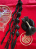 唐妮假發(fā)辮子女馬尾花朵辮兩股扭扭麻花辮假發(fā)新中式國風(fēng)編發(fā)新娘發(fā)型 國風(fēng)發(fā)包+五股辮 曬單實(shí)拍圖