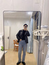 KGV方頭皮鞋男士ins商務(wù)休閑日系增高鞋高級(jí)感正裝大碼英倫風(fēng)德比鞋 黑色 38 皮鞋碼=39運(yùn)動(dòng)鞋碼 曬單實(shí)拍圖