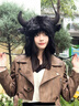 溪谷幽幽牛魔王大黑牛毛絨雷鋒帽男女冬季保暖護(hù)耳朵防風(fēng)防寒牛頭套頭帽子 黑色 均碼（56-58cm） 曬單實(shí)拍圖