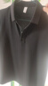 FVPX輕奢高端品牌短袖POLO衫男士夏裝翻領(lǐng)寬松 t恤休閑商務(wù)純色半袖潮 純黑色 XL （建議120-135斤） 曬單實(shí)拍圖