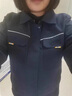 八仟流純棉工作服套裝男士秋冬裝全棉物業(yè)電工勞動服機修電焊工作衣定制 【純棉套裝】藏藍上衣+褲子 XL 曬單實拍圖