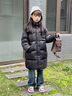雅鹿童裝兒童羽絨服男童女童中長(cháng)款2025新款洋氣大童冬季加厚冬裝 黑色 140 cm 曬單實(shí)拍圖