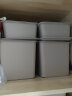 茶花（CHAHUA）茶花塑料收纳箱子母零食收纳盒有盖整理箱玩具盒储藏 灰色 9L+20L大小号2个装 实拍图
