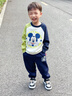 迪士尼寶寶男童加絨套裝秋冬款2025新款秋裝男孩童裝衛衣保暖兒童上衣 迪托臉笑綠藍+迪奇標K藏青 110 曬單實(shí)拍圖