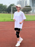 MOKO MAX意大利专业护膝运动跑步半月板损伤健身膝盖护具关节保护篮羽毛球 M码（大腿围37CM-53CM） 实拍图