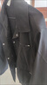 gxmy墊肩夾克外套男士休閑套裝春秋季感衣服男裝酷帥穿搭三件套 黑色套裝 XL 曬單實(shí)拍圖