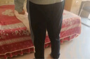 李寧運動褲男衛(wèi)褲春秋季2025新款潮流寬松休閑褲子針織棉質收口長褲 【時尚撞色】黑色/火石藍 M /170 曬單實拍圖