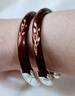靜黛 玉蘭|西藏無(wú)節 雞血藤手鐲 木質(zhì)雕刻森系 文藝禮物復古風(fēng)首飾 定制凈手圍16厘米 曬單實(shí)拍圖