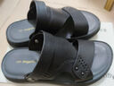 紅蜻蜓沙灘鞋夏季男士?jì)纱┓阑笟庵欣夏昶鲂蓍e男鞋WTT24123黑色39 曬單實(shí)拍圖