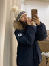 與欣羽棉襖絨服女2024新款毛領工裝派克服加冬裝棉襖冬季棉衣外套棉服 藏青 均碼【可備注碼數(shù)】 曬單實拍圖