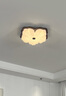 一格照明（YIGELIGHTING）全光譜中古風(fēng)復(fù)古主臥室吸頂燈兒童房臥室燈創(chuàng)意LED廣東燈具燈飾 全光譜_直徑40CM三色變光 曬單實(shí)拍圖