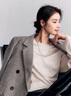 初棉7A長(cháng)絨棉小白T 寬松長(cháng)袖T恤女25春季純棉圓領(lǐng)白色打底衫內搭 燕麥灰 XS 曬單實(shí)拍圖