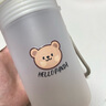 沃德百惠（WORTHBUY）水杯高顏值塑料兒童便攜學(xué)生隨手杯女夏天運(yùn)動(dòng)水杯男耐摔上學(xué)專用 水壺【350ml】 曬單實(shí)拍圖