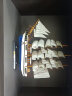 Snnei仿真木质帆船模型摆件 一帆风顺木船装饰 生日礼物毕业纪念品 《蓝白色帆船》33cm成品 实拍图