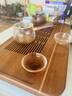 星皆滿  天然重竹茶盤家用茶臺儲排水抽屜式實(shí)木大號家用托盤功夫茶具 重竹茶盤-寬宏 曬單實(shí)拍圖
