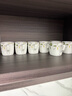 金嵐玉唐山骨瓷小杯子骨瓷品茗杯小茶杯3英寸家用咖啡杯辦公室水杯 香榭麗舍-小方杯6個 曬單實拍圖