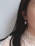 Grace GirlPT950鉑金心中有你耳環(huán)女時尚愛心長款耳墜情人節(jié)生日禮物送女友 心中有你耳環(huán)（莫桑鉆）+輕奢 曬單實(shí)拍圖