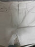 ChlqeKeith夏季白色破洞牛仔短褲男五分褲韓版潮流寬松彈力5分休閑馬褲男潮 白色破洞 34 曬單實(shí)拍圖