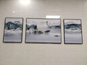 木品緣 新中式客廳裝飾畫(huà)三聯(lián)晶瓷畫(huà)海納百川沙發(fā)背景墻抽象山水壁畫(huà)鑲鉆餐廳現代簡(jiǎn)約風(fēng)格裝飾掛畫(huà) A-海納百川【晶瓷畫(huà)】 兩邊40*60CM 中間80*60CM【拉絲雅黑】 曬單實(shí)拍圖