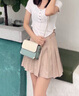 DAFEI DENTON輕奢侈品牌包包女包2025新款女士真皮單肩包七夕情人節(jié)禮物送女友 白綠色 禮盒包裝 曬單實(shí)拍圖