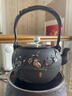 【山本堂官營(yíng)店】鐵壺日本進(jìn)口工藝電陶爐套裝電茶爐 原裝鑄鐵茶壺煮茶器燒水壺 喜上枝頭鐵壺陶爐套裝 曬單實(shí)拍圖
