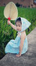 瑜品佳 法式碎花頭巾三角巾女 夏季包頭海邊蝴蝶結(jié)愛心蕾絲邊拍照絲巾 頭巾三角巾【愛心蝴蝶結(jié)藍(lán)色】 系帶 曬單實(shí)拍圖