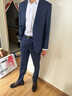 詩(shī)迪仕全國上門(mén)量體手工量身定做男西服套裝定制休閑羊毛西裝商務(wù)工作服 藏青色 支持修改 曬單實(shí)拍圖