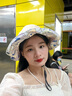 米雪蔻防曬帽子女漁夫帽大檐雙面戴可折疊遮陽(yáng)帽戶(hù)外旅游百搭透氣太陽(yáng)帽 雙面可戴米色【有防風(fēng)繩】 帽檐12cm(均碼頭圍55-60cm) 曬單實(shí)拍圖