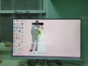 HSH华硕汇台式电脑显示器电竞游戏IPS显示屏办公家用液晶屏幕 24英寸IPS直面白75HZ【全面屏】 实拍图