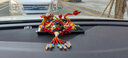 芃久汽車(chē)擺件龍車(chē)載車(chē)內飾品香水車(chē)上高檔新款中控臺裝飾品男汽車(chē)用品 龍騰四?！静噬?豪華紅佛珠 曬單實(shí)拍圖