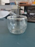 陶致 六只裝真空玻璃茶杯防燙品茗杯小號功夫茶具耐熱花茶杯雙層隔熱 六只裝玻璃《直身》雙層杯 曬單實(shí)拍圖