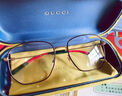 古馳（GUCCI）眼鏡框倪妮明星同款GG0396O金絲細框高顏值近視光學鏡架七夕禮物 GG0396O-002-金色 曬單實拍圖