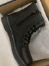 花花公子馬丁靴男靴棉鞋秋冬季高幫切爾西鞋子男鞋男士雪地靴男潮流皮靴子 KPL6230100黑色 38 曬單實(shí)拍圖